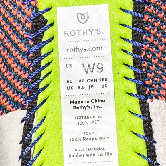 Rothy's The Loafer Womens Size 9 Slip On Flats Shoes Blue Camo Retired - Picture 10 of 10